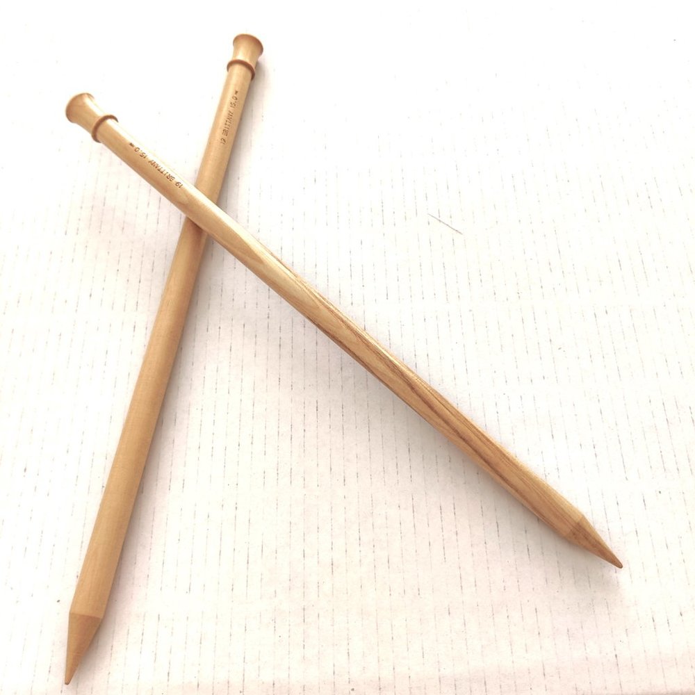 15" Jumbo Bamboo Knitting Needle Size 19" by Brittany